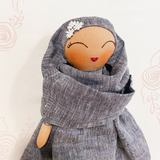 Sofia Hijab Doll ~ Signature Linen Edition (Black)
