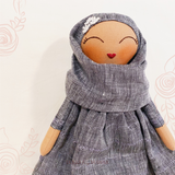 Sofia Hijab Doll ~ Signature Linen Edition (Black)