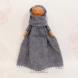 Sofia Hijab Doll ~ Signature Linen Edition (Black)