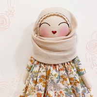Sofia Hijab Doll ~ Signature Linen Edition (Floral)